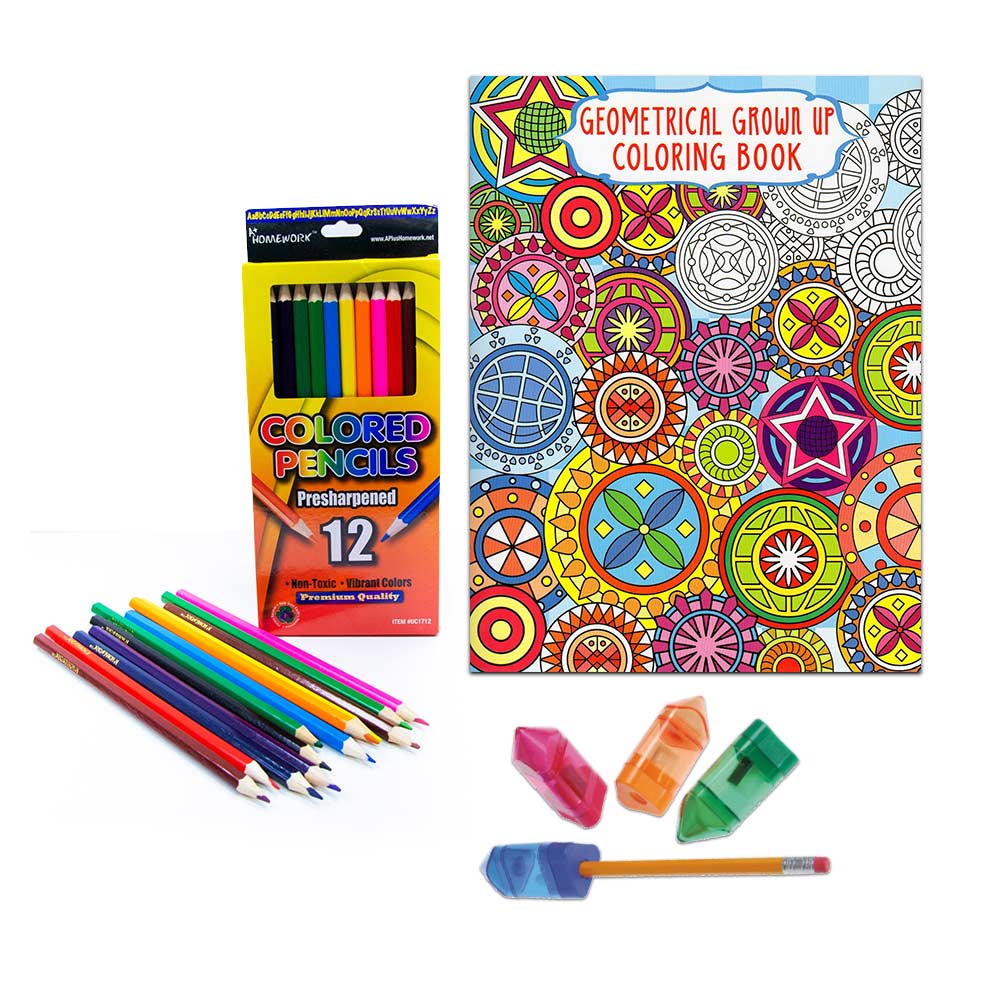 Adult Coloring Book Set